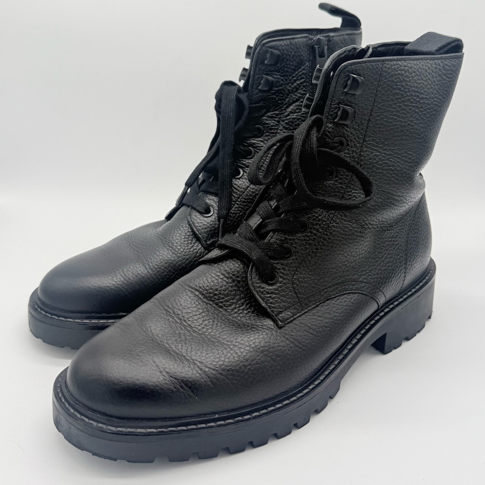 Vince Men's Dominic Black Combat Boots - Picture 10 of 16